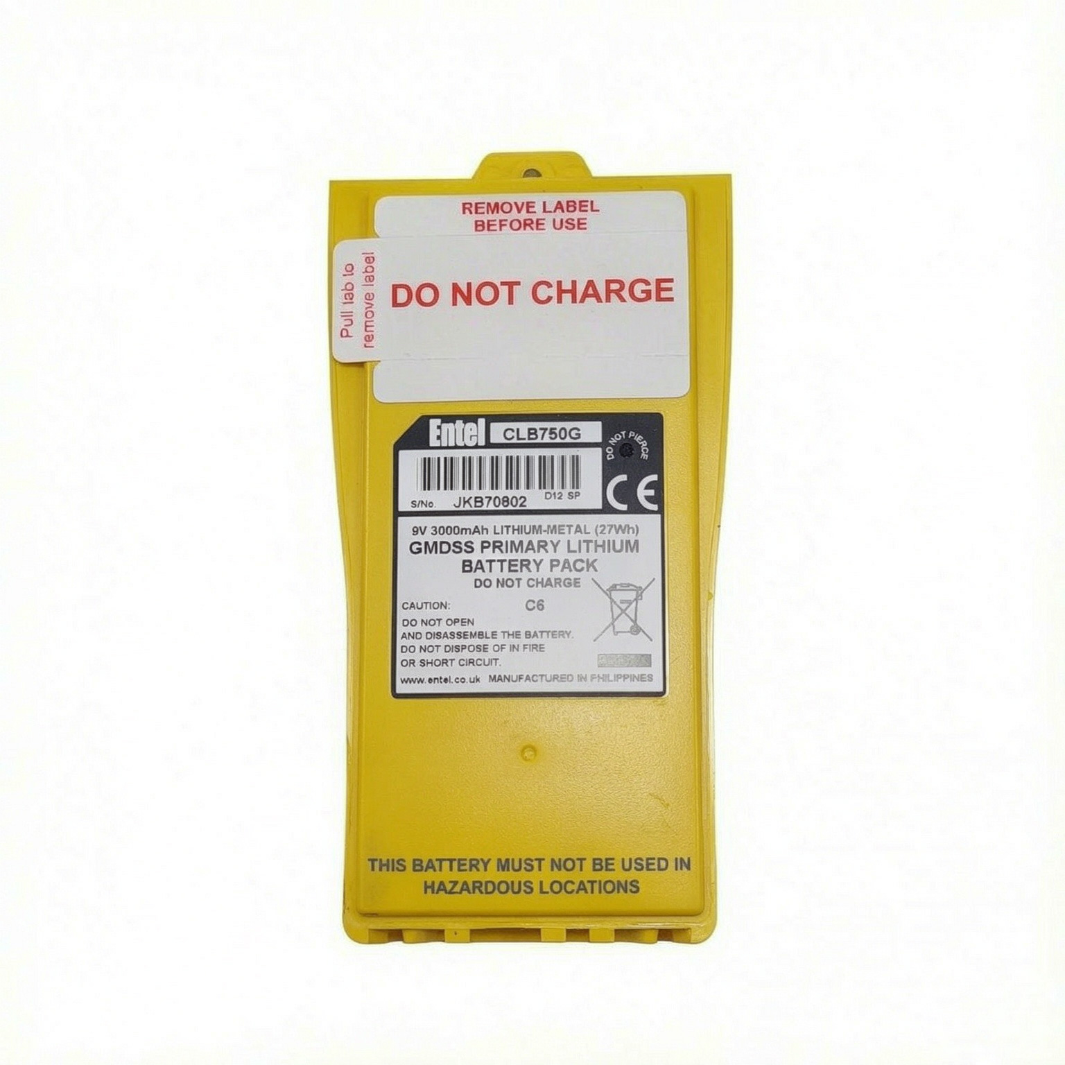 Entel CLB750G Lithium Primary Battery for HT649 GMDSS
