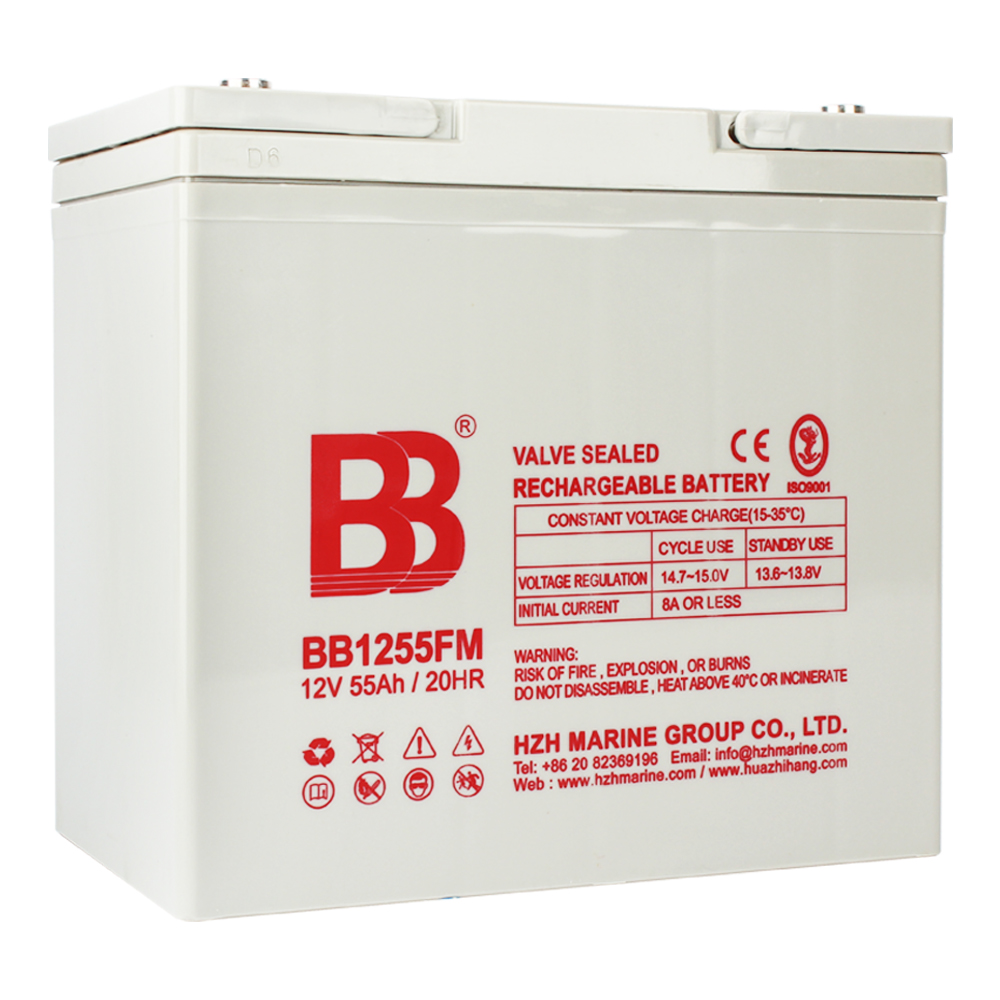 BB1255FM 深循环蓄电池 12V55Ah船用深循环蓄电池